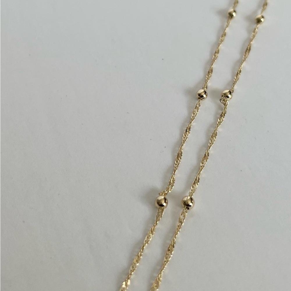 14k goldfilled bead necklace - Picture 4 of 5